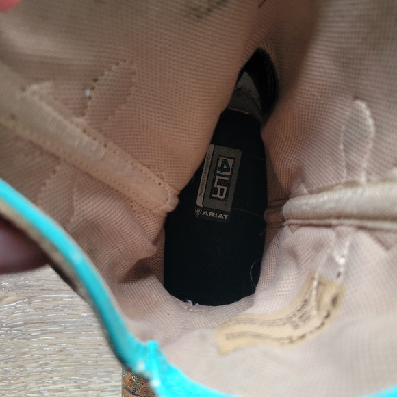 Ariat Crossroads Western Boots Youth Size 3 Cheetah Print - Picture 6 of 9